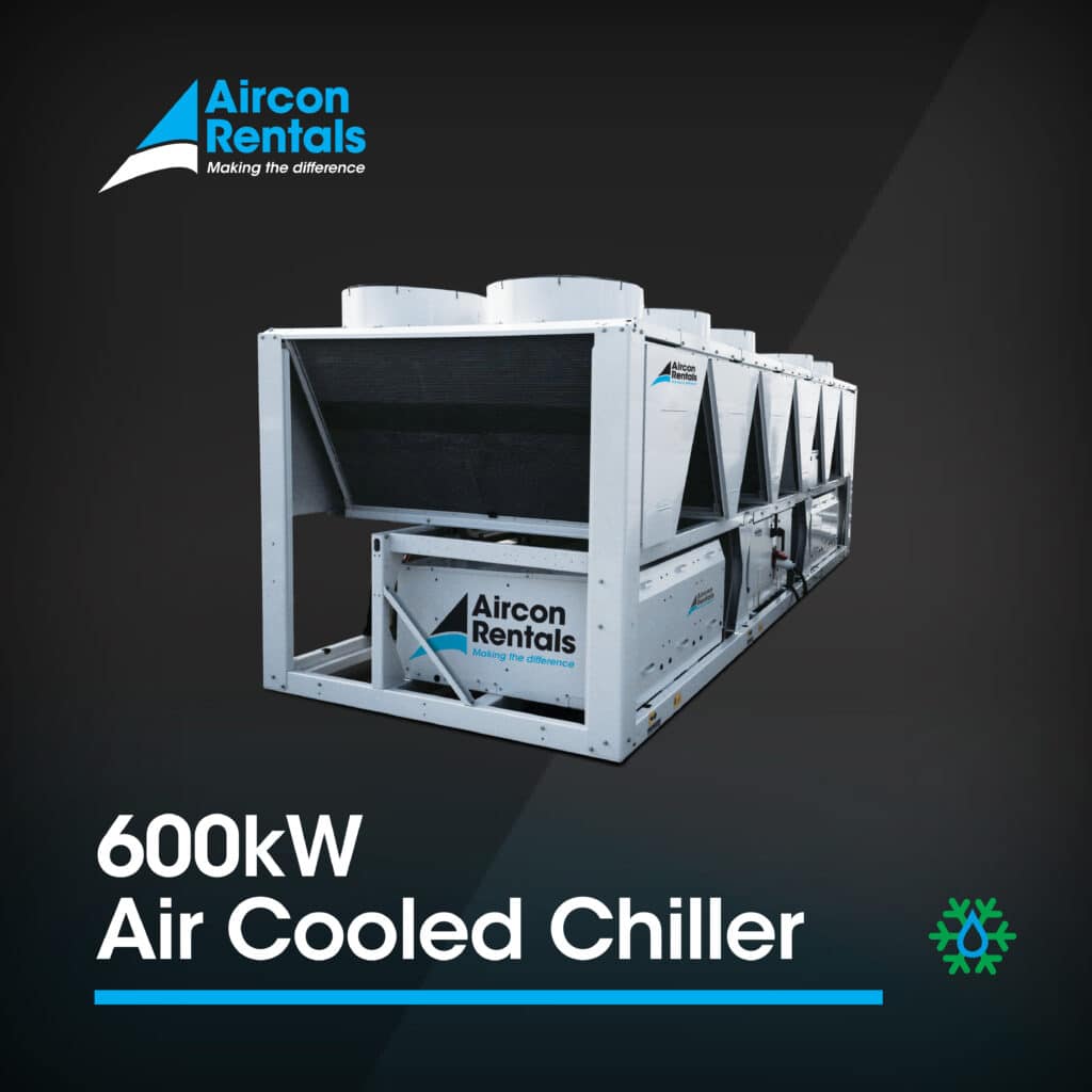Industrial Water Chiller Hire - Portable Air Conditioner Rental Options | Aircon Rentals - 600kw Air Cooled Chiller