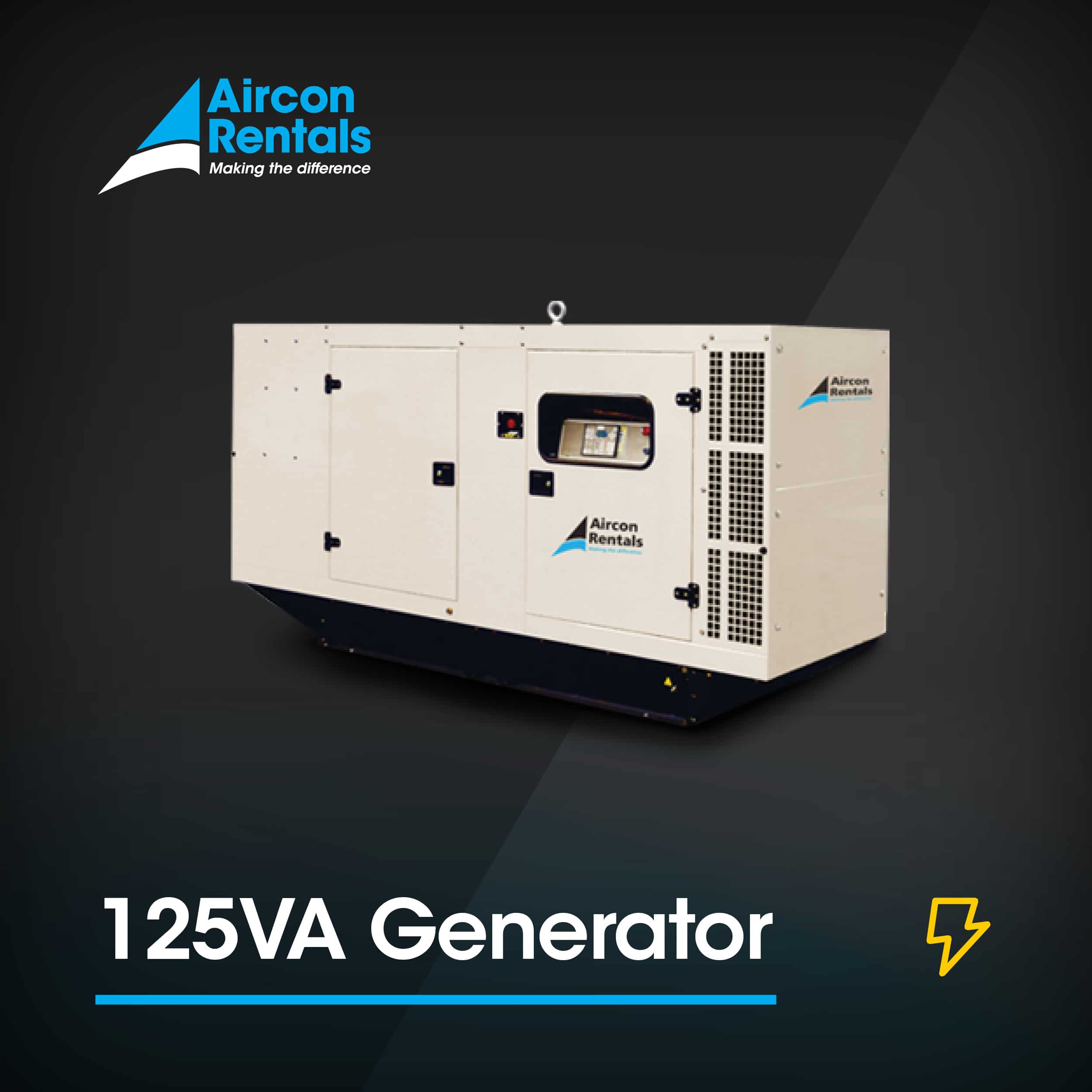 Portable generator hire | Air Conditioner Rental | 125kVA Generator Hire