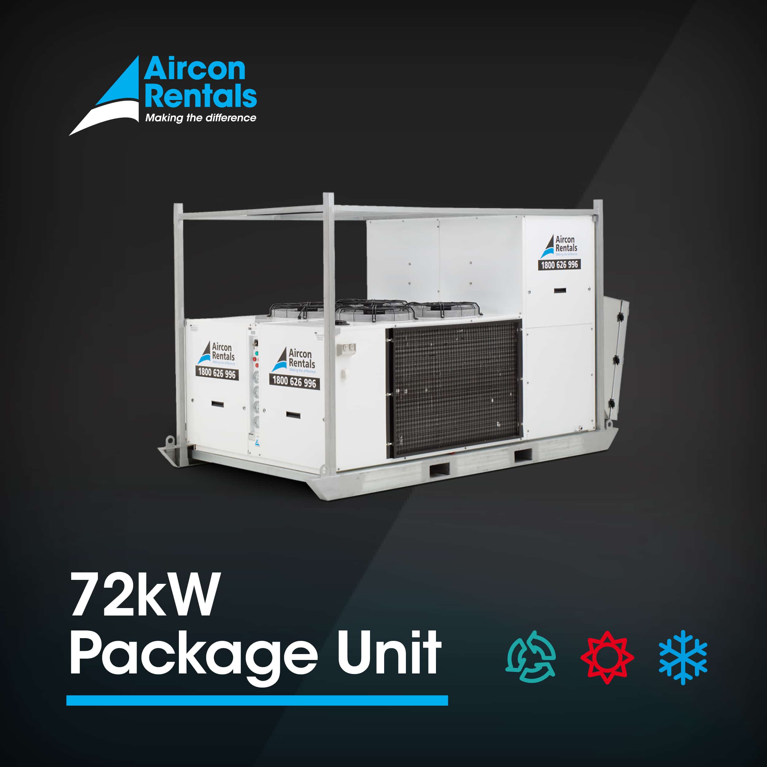 School Aircon Hire 72kw Package Unit | Packaged air conditioners | Aircon Rentals