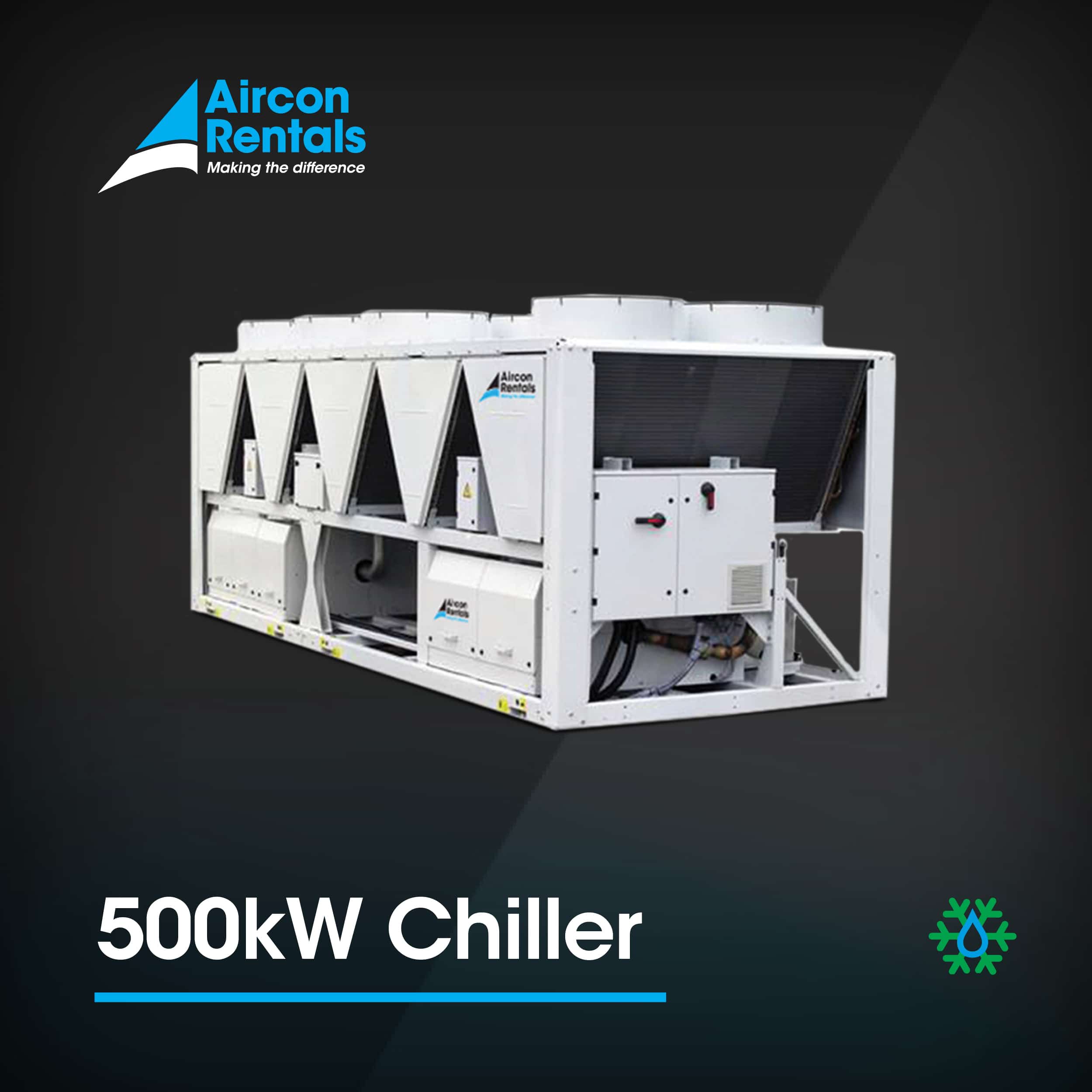 Temporary Chiller Hire | Electrical connections to existing chiller | 500kW Chiller Hire