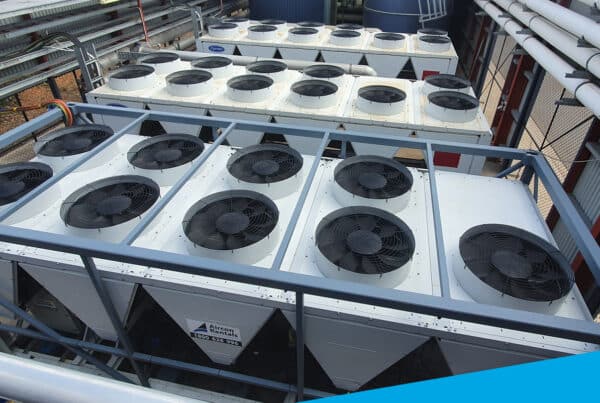 Air Conditioner Rentals - Aircon Rentals | Temporary Chiller Hire | Electrical connections to existing chiller | 500kW Chiller Hire
