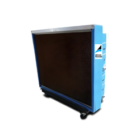 36-inch portable evaporative cooler rear view with cellulose cooling media