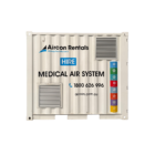 Medical air system hire container unit from Aircon Rentals for temporary hospital air supply