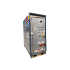 300kW boiler hire unit rear panel showing water connections, controls, and pipework