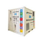 Portable medical air system hire unit showing container design and ventilation panels