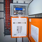 Control panel and monitoring system inside medical air system hire unit