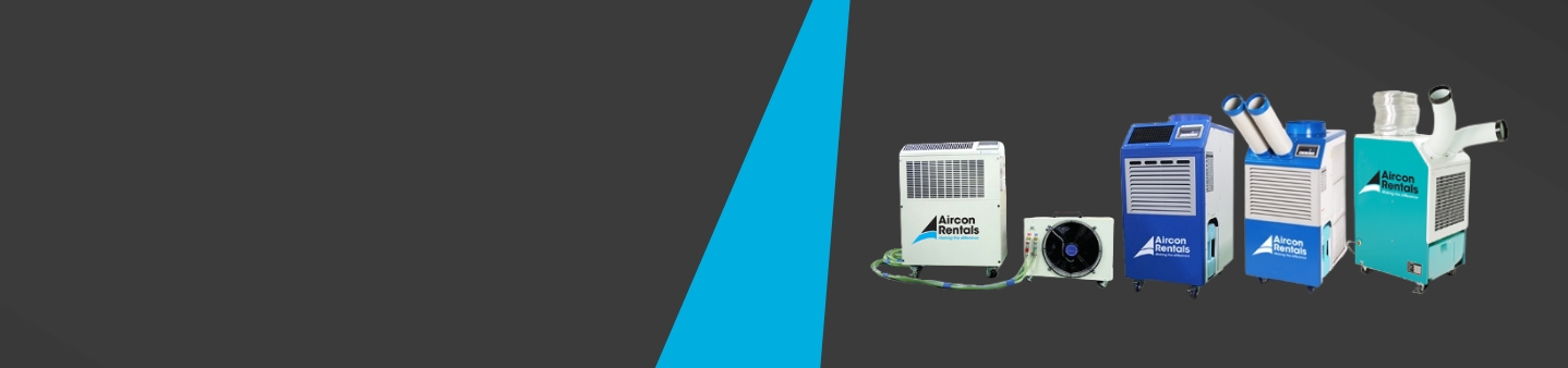 Portable air conditioner hire units including spot coolers and temporary air conditioning systems for commercial and industrial use